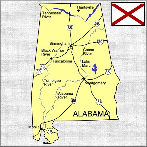 Alabama Map