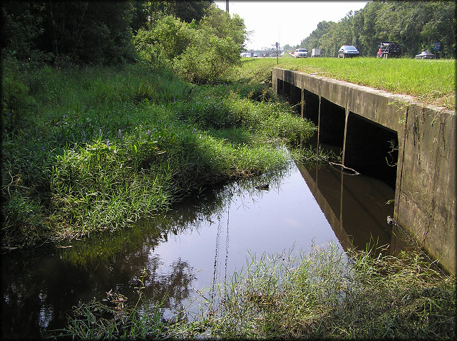 Culvert Running Under Philips Highway