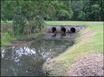 Drainage ditch at Baymeadows Way