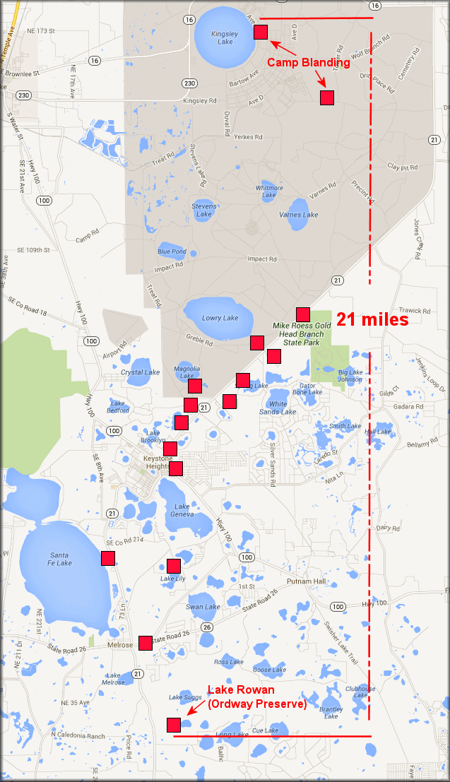 Triodopsis species habitat map