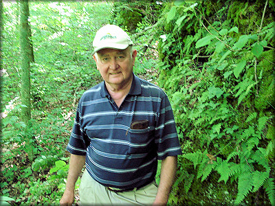 Ed Cavin next to "Auguispira Rock"