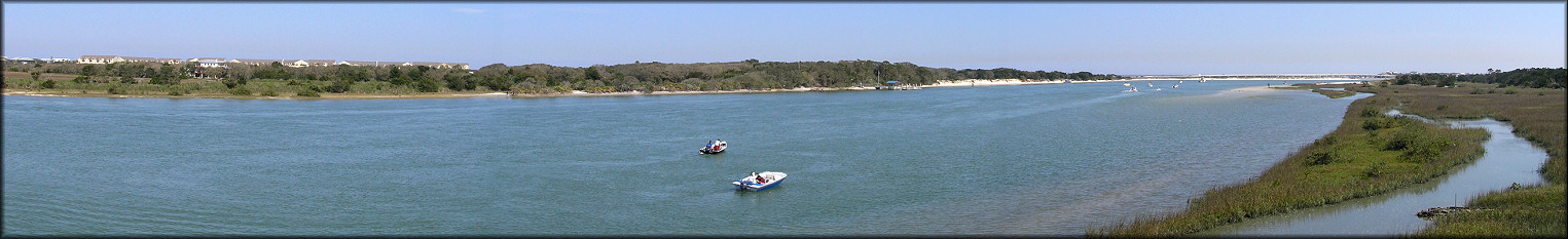 180-degree Panoramic View Of Matanzas Inlet From Atop Fort Matanzas